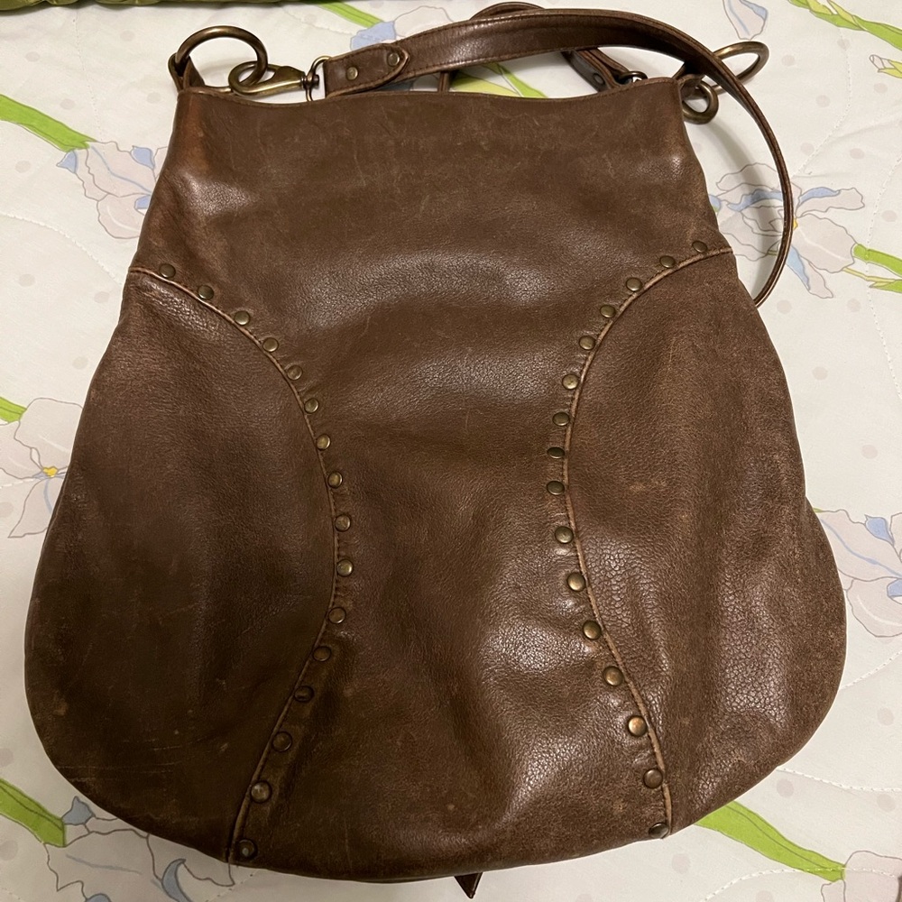Vintage Shoulder bag by Aanetta, 100% Genuine Leather. Pre-owned, as is. - Picture 2 of 4